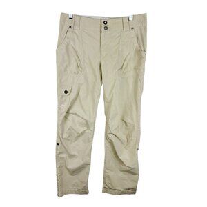 Arc’teryx Women's 8 Cargo Hiking Pants Light Tan  EUC Adjustable Length